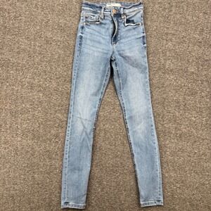 Garage Denim Womens Light Wash High Rise Skinny Jeans Size 00 23 Stretch‎ Blue